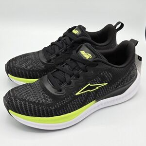 Avia Men's‎ Size 8 Sleek Jogging Shoes NWT Black white neon yellow-green